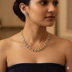 Golden Glow with CZ Brilliance / Classic Gold With Earrings / Modern Sparkle