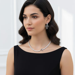 Elegant Necklace Set For Women With Earrings