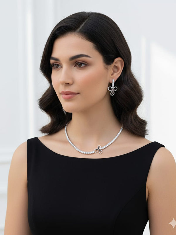 Elegant Necklace Set For Women With Earrings