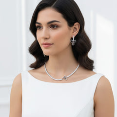 Elegant Necklace Set For Women With Earrings