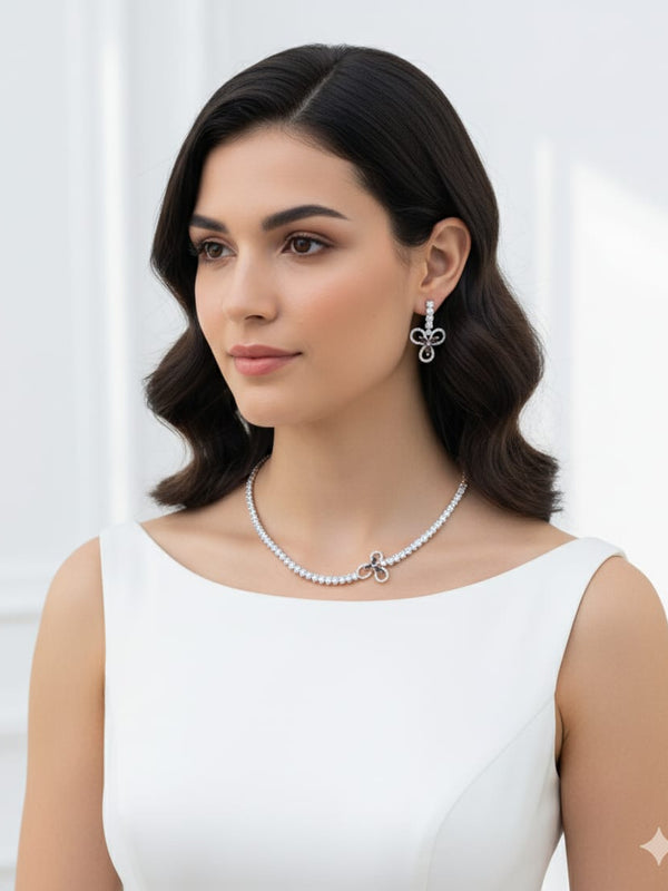 Elegant Necklace Set For Women With Earrings