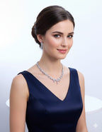 Timeless Charm in White CZ With Earrings / Shine Bright - Shine White