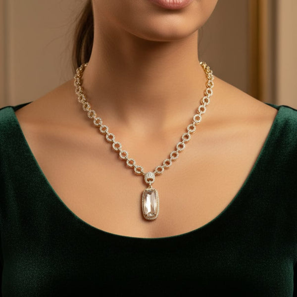 Shine in Radiant Gold / Ideal Gift For Women With Earrings