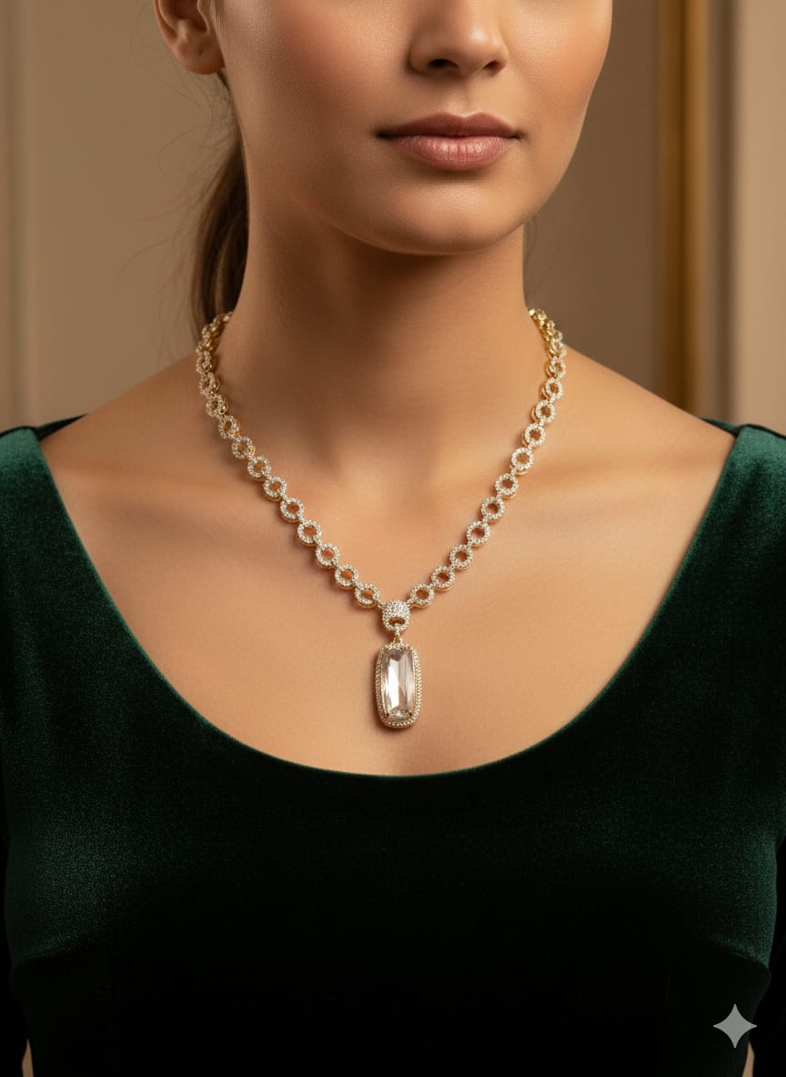 Shine in Radiant Gold / Ideal Gift For Women With Earrings