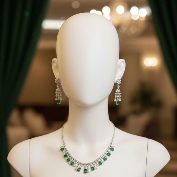 Necklace Set Crafted for Bold Women With Earrings