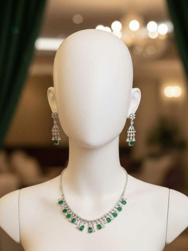 Necklace Set Crafted for Bold Women With Earrings