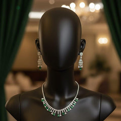 Necklace Set Crafted for Bold Women With Earrings