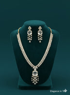 A Necklace Set For All Occassions With Earrings / Shine Bright With Classic Golden Craft