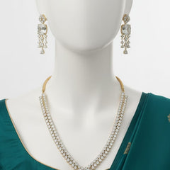 A Necklace Set For All Occassions With Earrings / Shine Bright With Classic Golden Craft