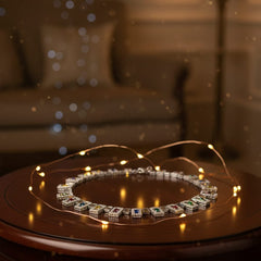 Multi - Colour CZ Necklace Set With Earrings / Light on You - Heavy on Style