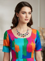 Sparkle in Every Shade / Multi - Colour CZ Set With Earrings