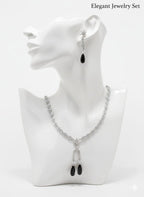 Modern Day Gift to a Women / Black Colour With Earrings