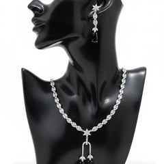 Modern Day Gift to a Women / Black Colour With Earrings
