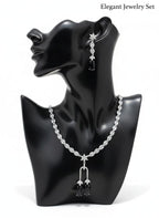 Modern Day Gift to a Women / Black Colour With Earrings