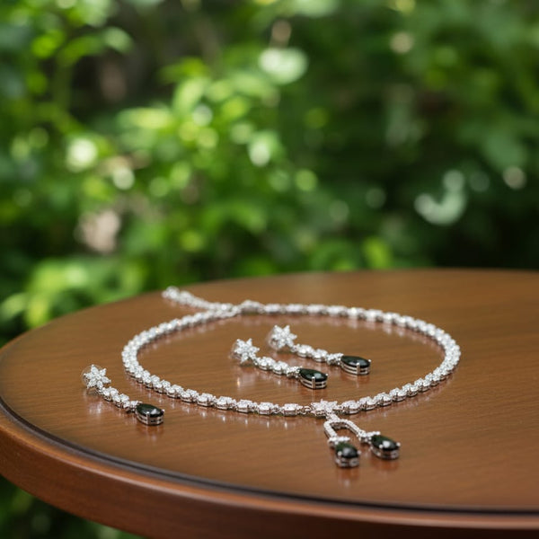 Modern Day Gift to a Women / Black Colour With Earrings