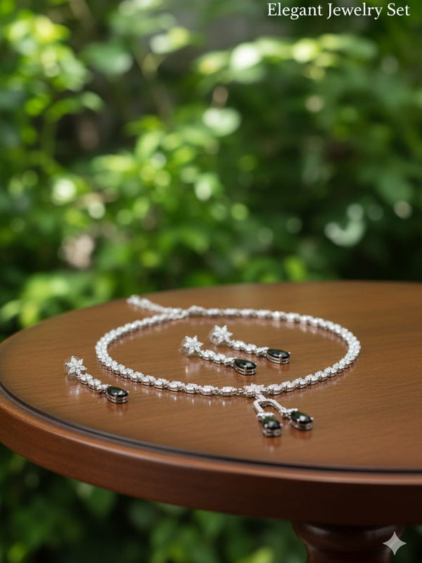 Modern Day Gift to a Women / Black Colour With Earrings