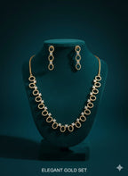 Classic Pattern / CZ Jewellery Set With Earrings