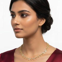 Classic Pattern / CZ Jewellery Set With Earrings