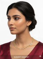 Classic Pattern / CZ Jewellery Set With Earrings