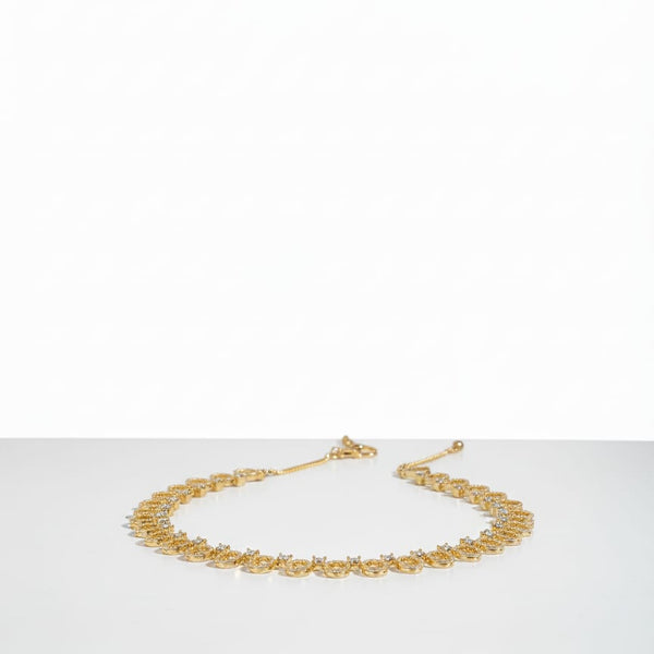 Classic Pattern / CZ Jewellery Set With Earrings