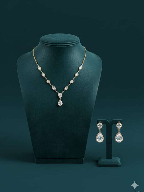 Party Wear Classic Jewellery Set with Earrings