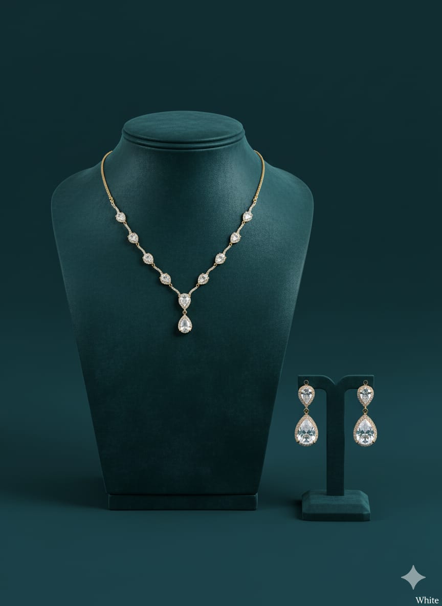 Party Wear Classic Jewellery Set with Earrings