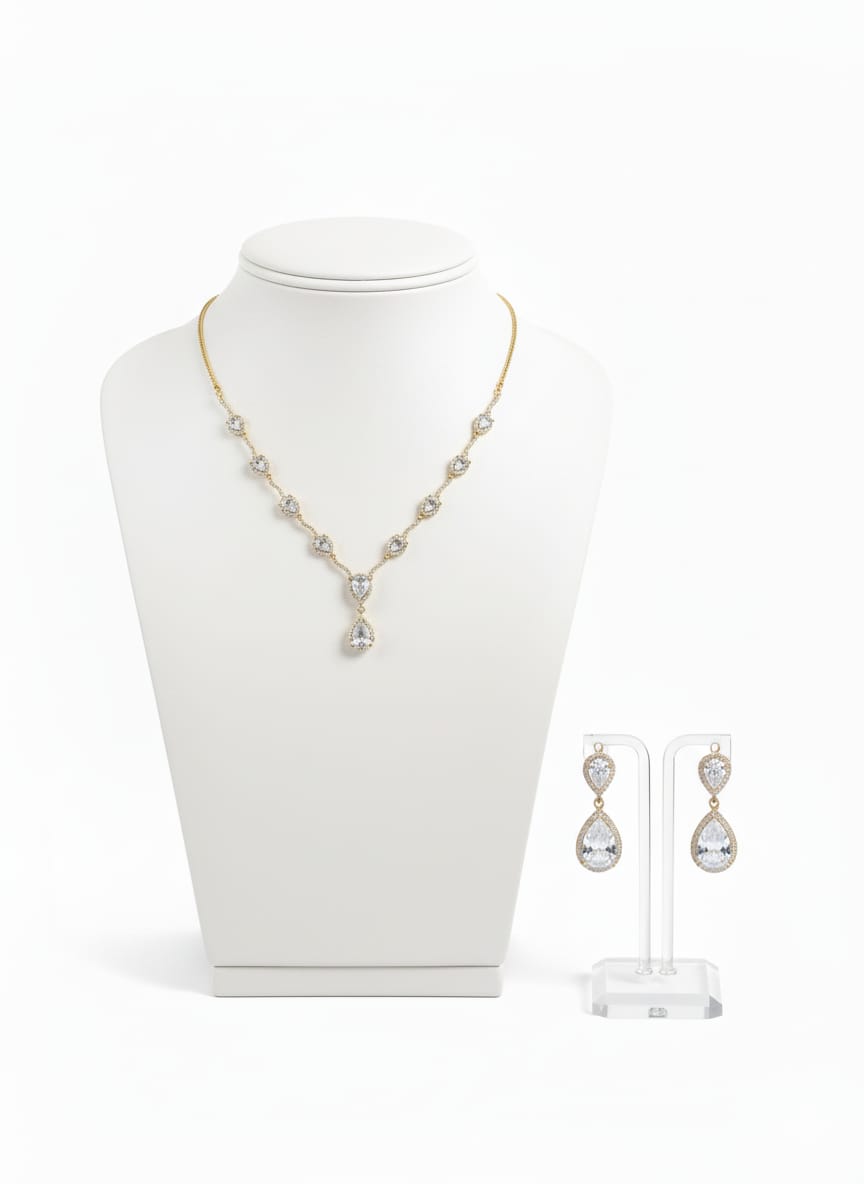 Party Wear Classic Jewellery Set with Earrings