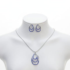 Traditional AD Pendant in Trend With Earrings