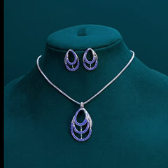Traditional AD Pendant in Trend With Earrings