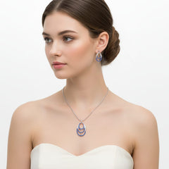 Traditional AD Pendant in Trend With Earrings