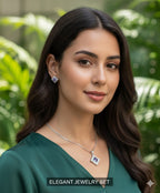 Traditional AD Pendant in Trend With Earrings