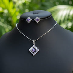 Traditional AD Pendant in Trend With Earrings
