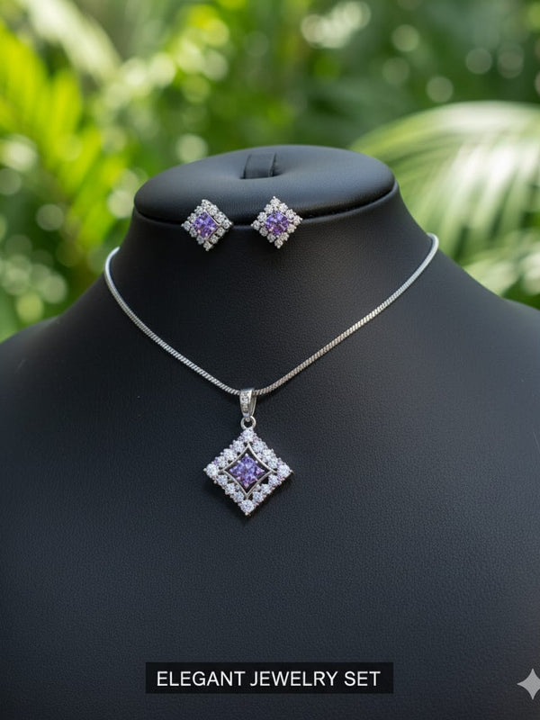 Traditional AD Pendant in Trend With Earrings