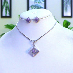 Traditional AD Pendant in Trend With Earrings