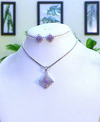 Traditional AD Pendant in Trend With Earrings