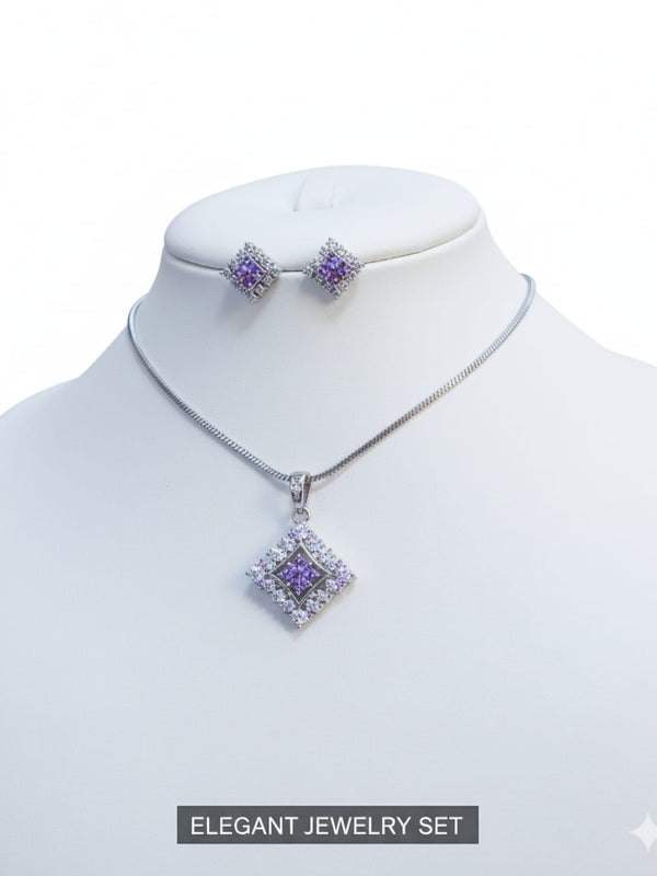Traditional AD Pendant in Trend With Earrings