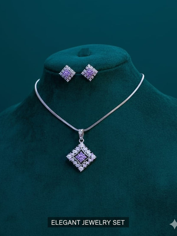 Traditional AD Pendant in Trend With Earrings