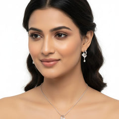 Elegant Pendant Set For Women With Earrings