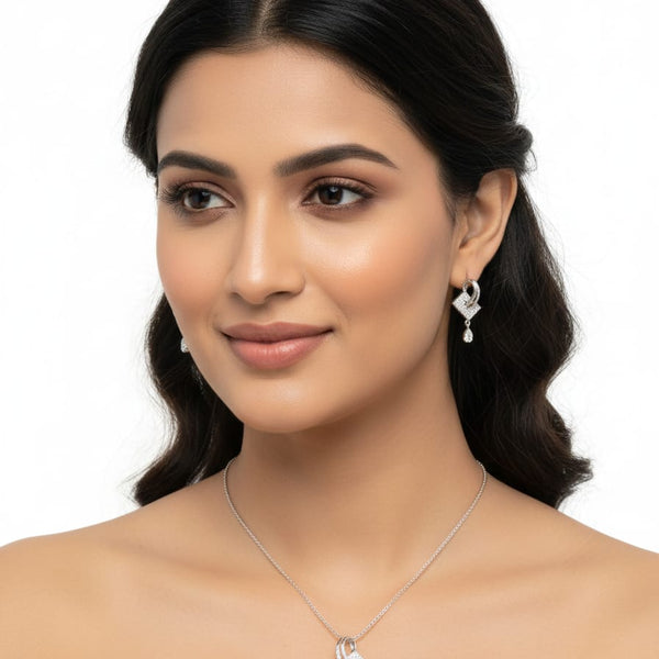 Elegant Pendant Set For Women With Earrings