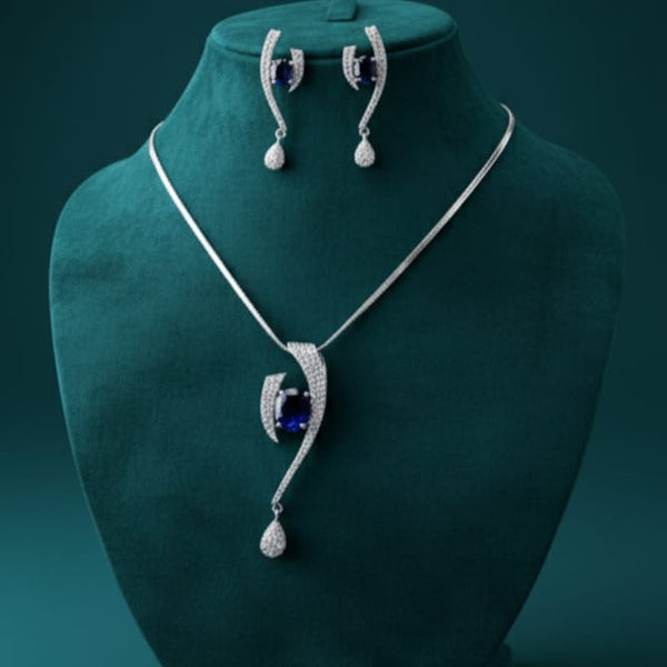 Award Winning Party Wear Pendant Design With Earrings