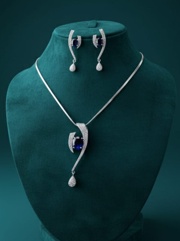 Award Winning Party Wear Pendant Design With Earrings