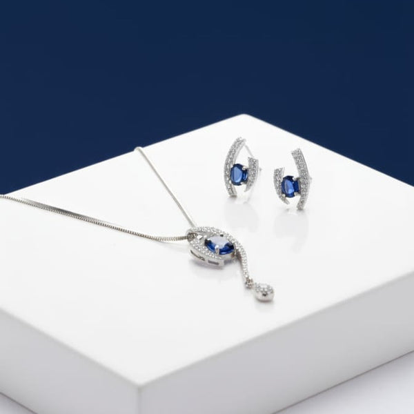 Award Winning Party Wear Pendant Design With Earrings