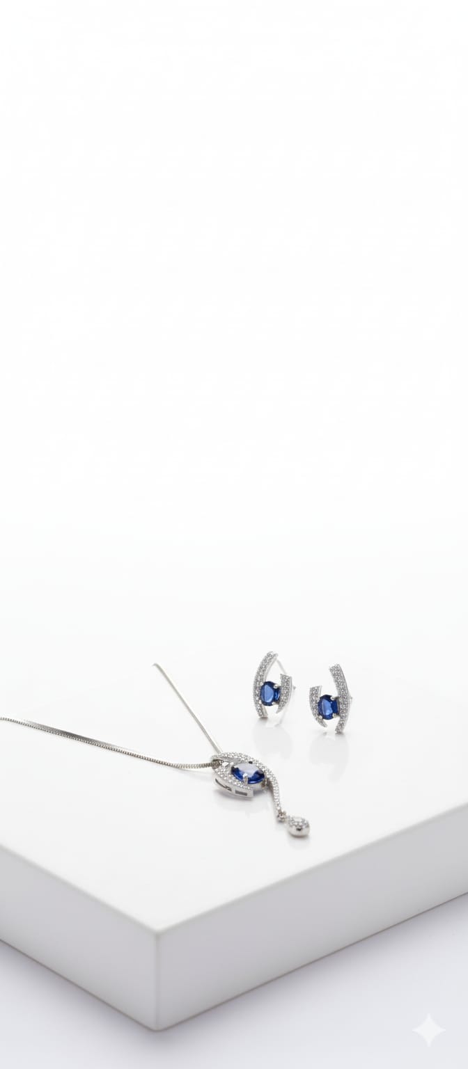 Award Winning Party Wear Pendant Design With Earrings