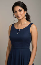 Award Winning Party Wear Pendant Design With Earrings