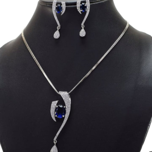 Award Winning Party Wear Pendant Design With Earrings