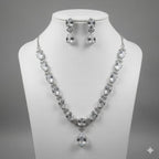 Ringing Jewels "AD"  Bold Necklace Set For Women Premium Quality With Earrings