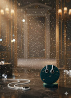 Ringing Jewels Premium Quality "Black" Colour "AD" Necklace Set For Women With Earrings