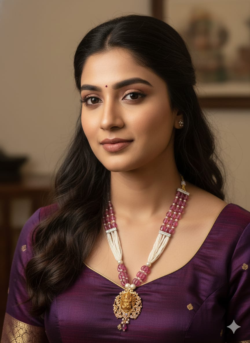 Ringing Jewels A Royal "Temple Mala" with Goddess Pendant