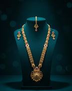 Ringing Jewels "Rajwadi" Necklace Set With Earrings and Mang Teeka