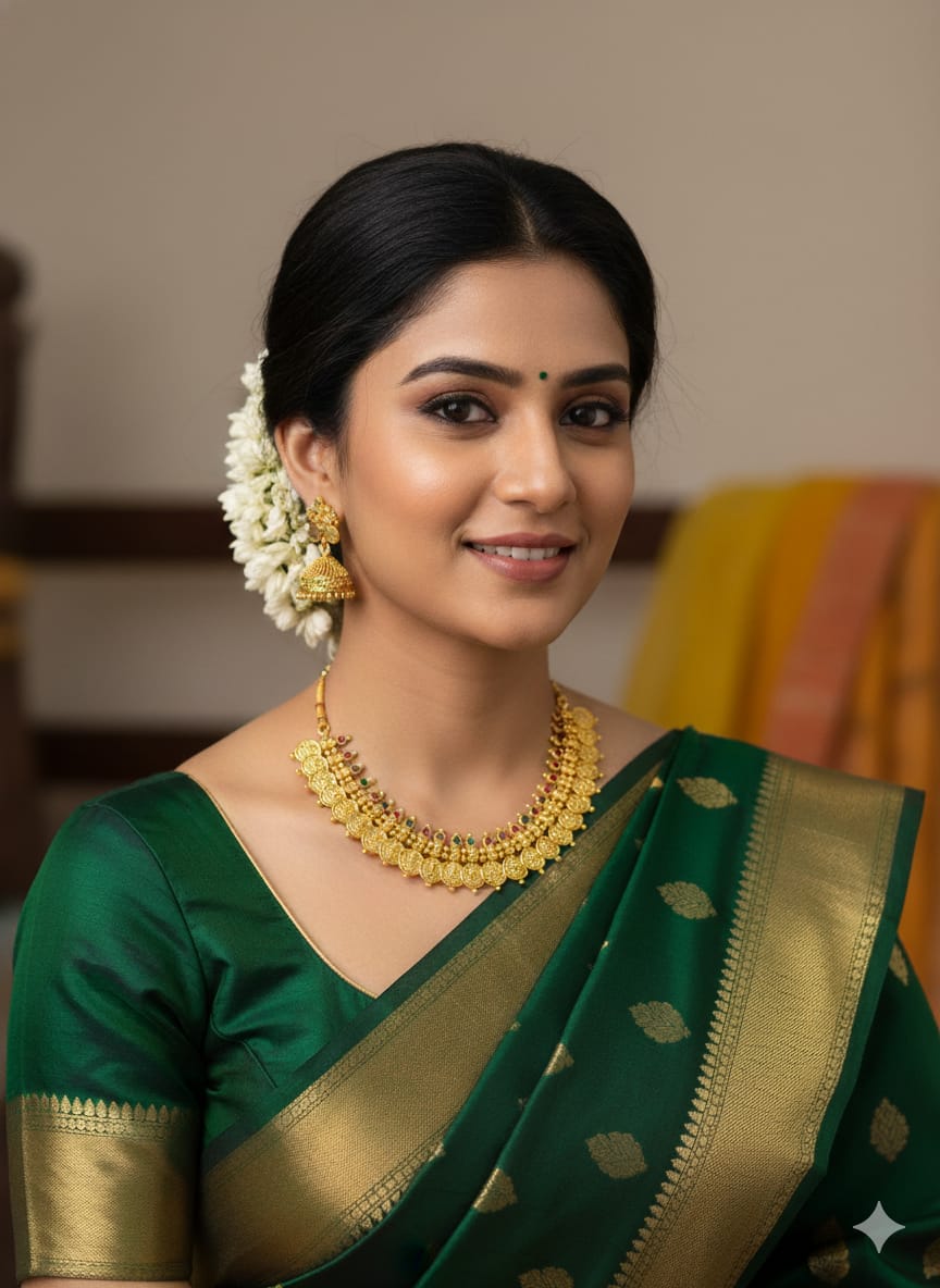 Ringing Jewels "Antique" Ginni Necklace Set With Earrings - Multi Colour